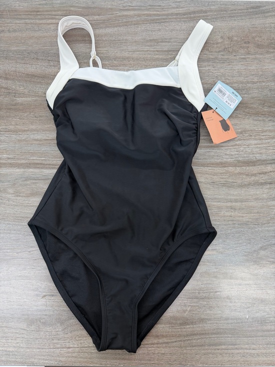 Target Other - Target Black One-Piece Swimsuit with White Straps